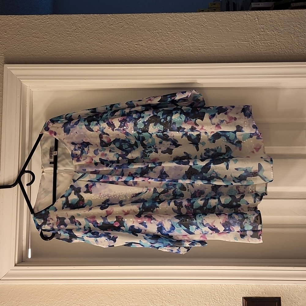 Watermarble blouse